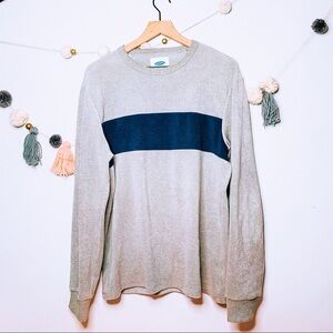 VINTAGE y2k striped fleece boyfriend skate sweater